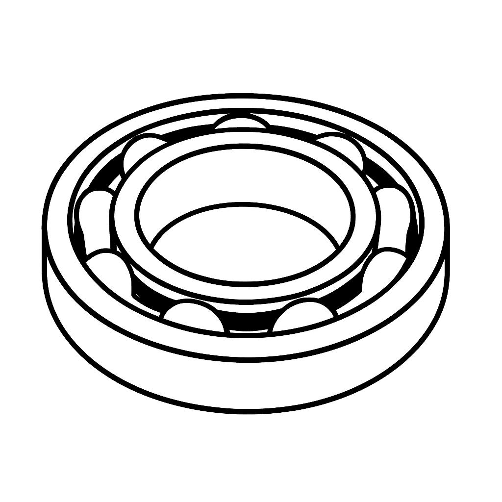 Roulement de Vilebrequin Côté Main Droite